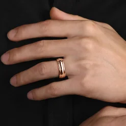 Online Gabriel & Co. William - 14K Rose Gold 7mm - Men's Wedding Band in High Polished Finish