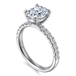 Sale Gabriel & Co. Winslow - 14K White Gold Elongated Cushion Diamond Engagement Ring
