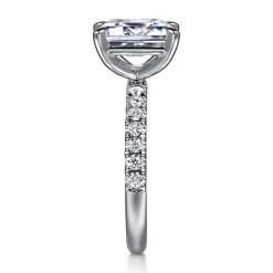 Gabriel & Co. Winslow - 14K White Gold Emerald Cut Diamond Engagement Ring
