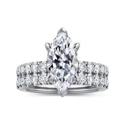 Gabriel & Co. Winslow - 14K White Gold Marquise Shape Diamond Engagement Ring