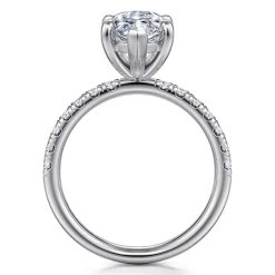Discount Gabriel & Co. Winslow - 14K White Gold Marquise Shape Diamond Engagement Ring