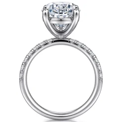 Sale Gabriel & Co. Winslow - 14K White Gold Oval Diamond Engagement Ring
