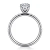 Sale Gabriel & Co. Winslow - 14K White Gold Oval Diamond Engagement Ring