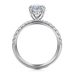 Online Gabriel & Co. Winslow - 14K White Gold Oval Diamond Engagement Ring