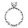 Best Gabriel & Co. Winslow - 18K White Gold Pear Shape Diamond Engagement Ring