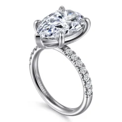 Online Gabriel & Co. Winslow - 14K White Gold Pear Shape Diamond Engagement Ring