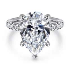 Online Gabriel & Co. Winslow - 14K White Gold Pear Shape Diamond Engagement Ring