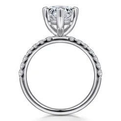 Outlet Gabriel & Co. Winslow - 14K White Gold Pear Shape Diamond Engagement Ring