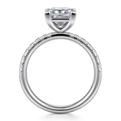 Sale Gabriel & Co. Winslow - 14K White Gold Princess Cut Diamond Engagement Ring