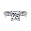 Outlet Gabriel & Co. Winslow - 18K White Gold Princess Cut Diamond Engagement Ring