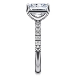 Clearance Gabriel & Co. Winslow - 14K White Gold Radiant Cut Diamond Engagement Ring