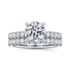 Gabriel & Co. Winslow - 14K White Gold Round Diamond Engagement Ring