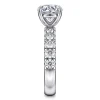 Outlet Gabriel & Co. Winslow - 14K White Gold Round Diamond Engagement Ring