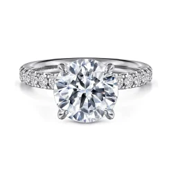 Online Gabriel & Co. Winslow - 14K White Gold Round Diamond Engagement Ring