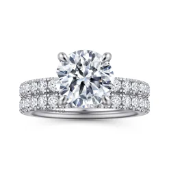 Discount Gabriel & Co. Winslow - 14K White Gold Round Diamond Engagement Ring