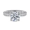 Sale Gabriel & Co. Winslow - 14K White Gold Round Diamond Engagement Ring