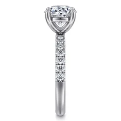 Sale Gabriel & Co. Winslow - 14K White Gold Round Diamond Engagement Ring