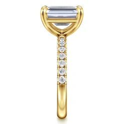 Online Gabriel & Co. Winslow - 14K Yellow Gold Emerald Cut Diamond Engagement Ring