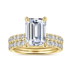 Online Gabriel & Co. Winslow - 14K Yellow Gold Emerald Cut Diamond Engagement Ring