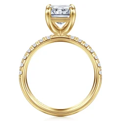 Outlet Gabriel & Co. Winslow - 14K Yellow Gold Radiant Cut Diamond Engagement Ring