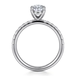 Gabriel & Co. Winslow - Platinum Oval Diamond Engagement Ring