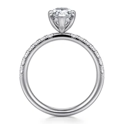 Sale Gabriel & Co. Winslow - Platinum Pear Shape Diamond Engagement Ring