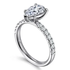 Sale Gabriel & Co. Winslow - Platinum Pear Shape Diamond Engagement Ring