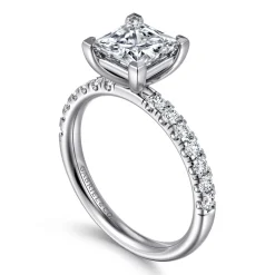 Hot Gabriel & Co. Winslow - Platinum Princess Cut Diamond Engagement Ring