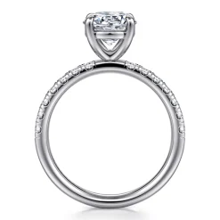 Discount Gabriel & Co. Winslow - Platinum Round Shape Diamond Engagement Ring
