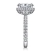 Best Gabriel & Co. Yale - 14K White Gold Diamond Engagement Ring