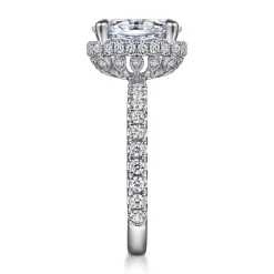 Best Gabriel & Co. Yale - 14K White Gold Diamond Engagement Ring