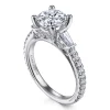 Discount Gabriel & Co. Yanna - 14K White Gold Diamond Engagement Ring