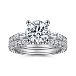 Discount Gabriel & Co. Yanna - 14K White Gold Diamond Engagement Ring