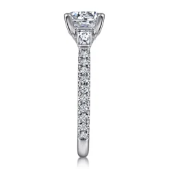 Discount Gabriel & Co. Yanna - 14K White Gold Diamond Engagement Ring
