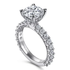 Best Gabriel & Co. Yareli - 14K White Gold Diamond Engagement Ring