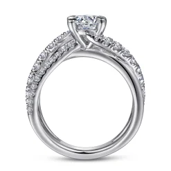 Gabriel & Co. Zaira - 14K White Gold Round Diamond Engagement Ring