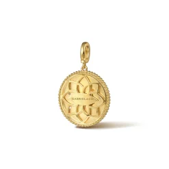 Sale Gabriel & Co. Zodiac - 14K Yellow Gold Diamond Bujukan Sagittarius Medallion Pendant With Detachable Bail