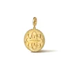 Best Gabriel & Co. Zodiac - 14K Yellow Gold Diamond Bujukan Scorpio Medallion Pendant With Detachable Bail