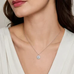 Online Gabriel & Co. Zodiac - 925 Sterling Silver Diamond Bujukan Leo Jul 23 - Aug 22 Zodiac Pendant Necklace